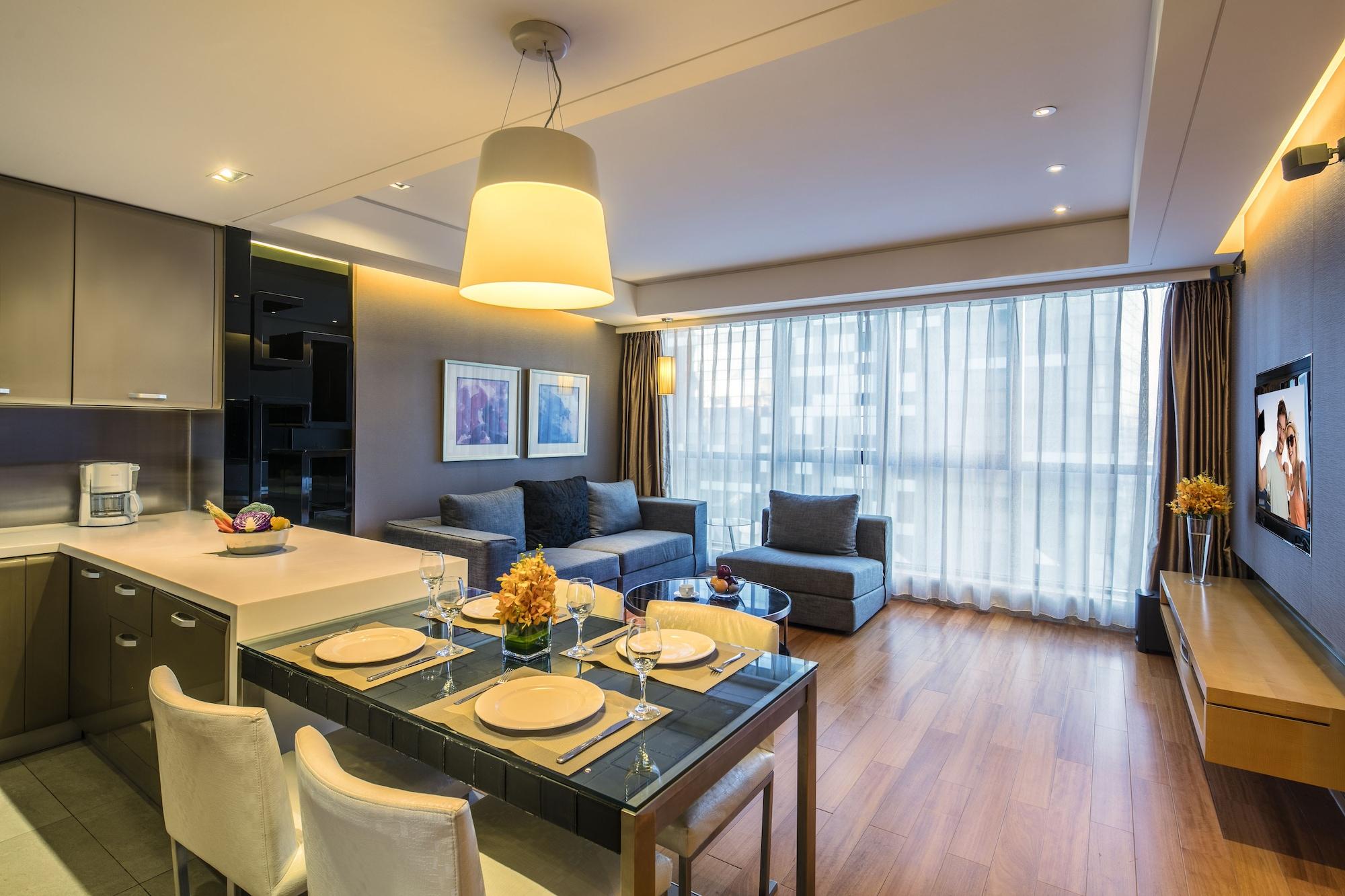 Ascott Raffles City Beijing Apartman Kültér fotó